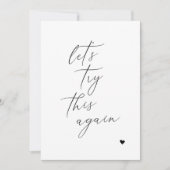 Laten we het nog een keer proberen Wijziging van p Save The Date (Voorkant)
