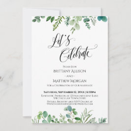 Laten we het onthaal met Eucalyptusgroen vieren Kaart