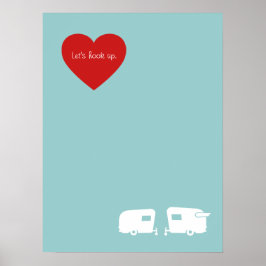 Laten we het oppakken? Vintage RV-Poster Camper Ra Poster