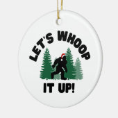 Laten we het opzwellen kerst squatchy Ornament (Links)