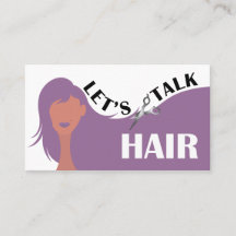 Laten we het over haar hebben Paarse model kapsalo