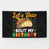 Laten we het over mijn verjaardagsfeestje Cinco De Spandoek (Horizontaal)
