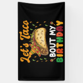 Laten we het over mijn verjaardagsfeestje Cinco De Spandoek (Verticaal)