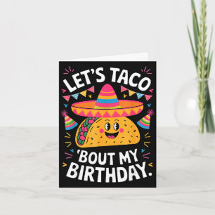 Laten we het over verjaardag grappige Mexicaanse f Kaart
