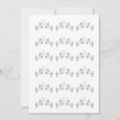 Laten we het paard rond de uitnodiging van de Birt (Achterkant)