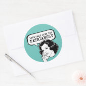 Laten we het Patriarchaat neerhalen Ronde Sticker (Envelop)