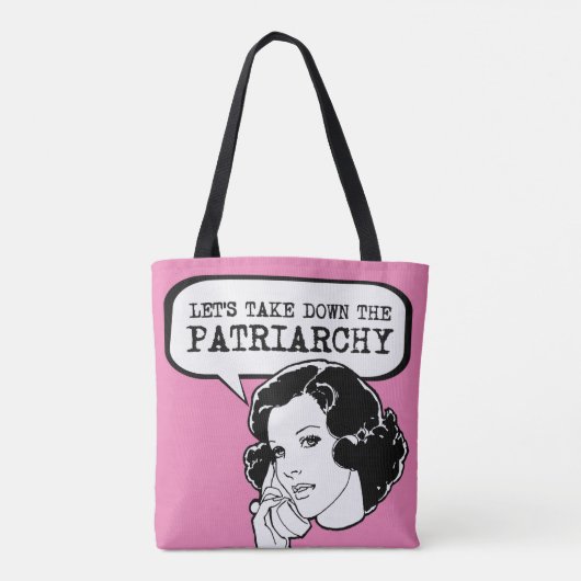 Laten we het Patriarchaat neerhalen Tote Bag (Achterkant)