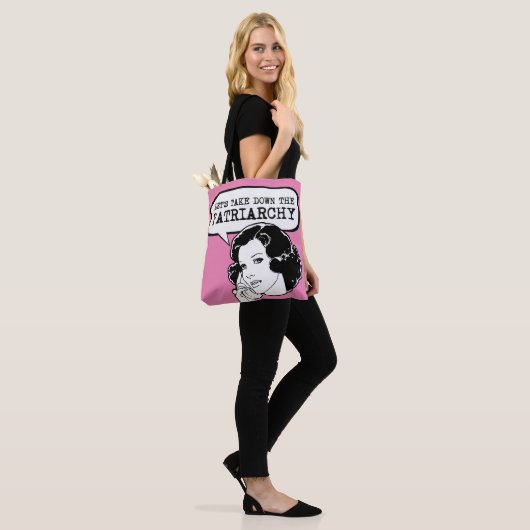Laten we het Patriarchaat neerhalen Tote Bag (Op model)