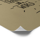 Laten we het Poster van de wereld reizen (Hoek)