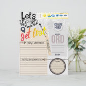 Laten we het reisjournaal bekijken (Staand voorkant)