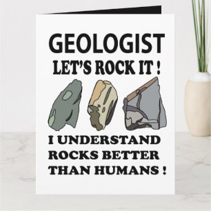 Laten we het rocken IT Geoloog Wenskaart Kaart