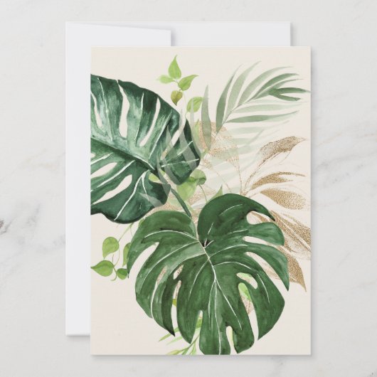 Laten we het roze 16e Tropische feest vieren Kaart (Achterkant)