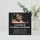 Laten we het 's avonds uitnodigen kaart (Staand voorkant)