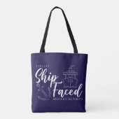 Laten we het schip nautisch onder ogen zien tote bag (Achterkant)