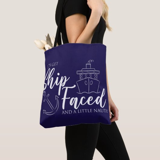 Laten we het schip nautisch onder ogen zien tote bag (Dichtbij)
