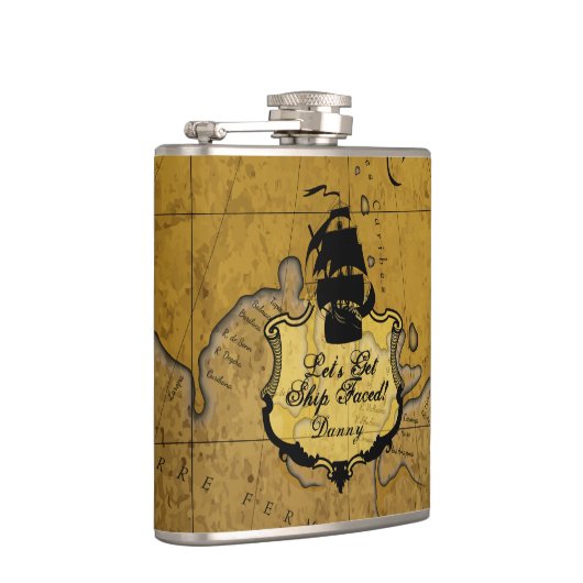 Laten we het schip onder ogen zien, grappige stij heupfles (Rechts)