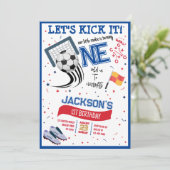 Laten we het schoppen Kleine Rookie Voetbal 1e Ver Kaart (Staand voorkant)