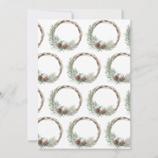 Laten we het seizoensfeest vieren kaart (Achterkant)