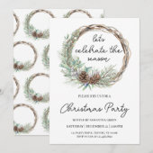 Laten we het seizoensfeest vieren kaart (Voorkant / Achterkant)