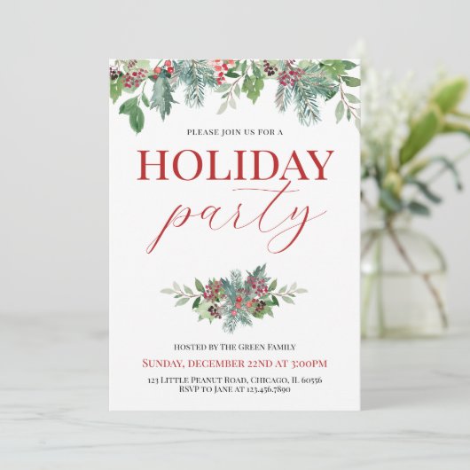 Laten we het seizoensfeest vieren kaart (Staand voorkant)