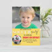 Laten we het Soccer-feest schoppen Kaart (Staand voorkant)