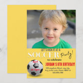 Laten we het Soccer-feest schoppen Kaart (Voorkant / Achterkant)