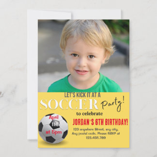 Laten we het Soccer-feest schoppen Kaart