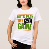 Laten we het spel spelen Tri-Blend shirt (Voorkant)