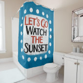 Laten we het Sunset Shower Gordijn bekijken (In situ)