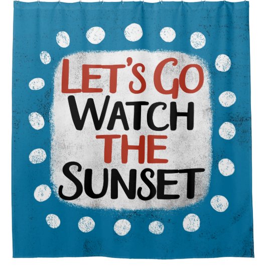 Laten we het Sunset Shower Gordijn bekijken (Voorkant)