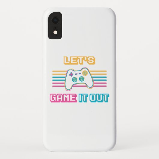 Laten we het uitgamen - Retro stijl Case-Mate iPhone Case (Achterkant)