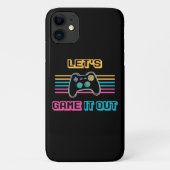 Laten we het uitgamen - Retro stijl Case-Mate iPhone Case (Achterkant)