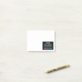 Laten we het uitgamen - Retro stijl Post-it® Notes (Op bureau)