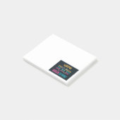 Laten we het uitgamen - Retro stijl Post-it® Notes (Schuin)