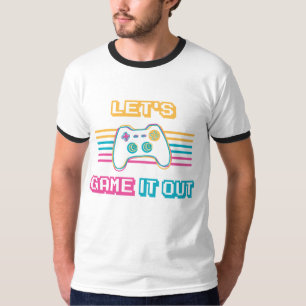 Laten we het uitgamen - Retro stijl T-shirt
