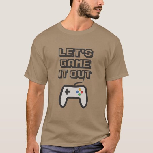 Laten we het uitgamen t-shirt (Voorkant)