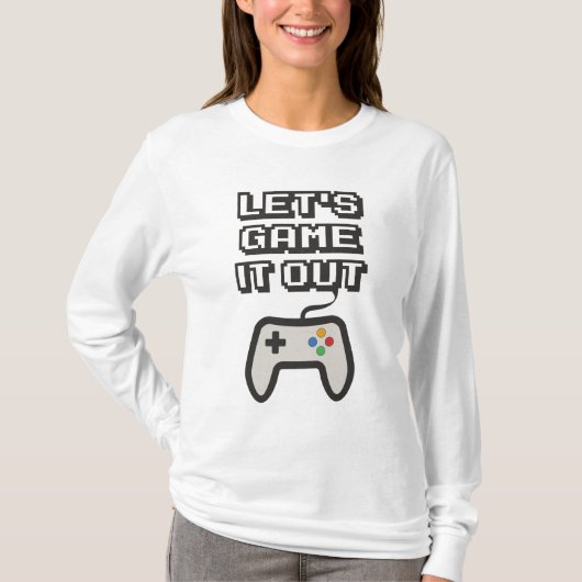 Laten we het uitgamen t-shirt (Voorkant)