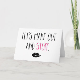 Laten we het uitmaken en zo feestdagen kaart