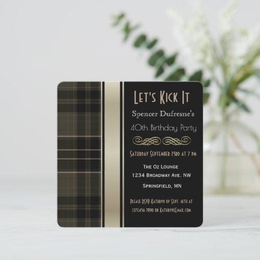 "Laten we het uitnodigen" Kaart (Staand voorkant)