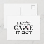 Laten we het uitspelen briefkaart (Voorkant / Achterkant)