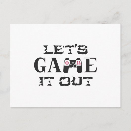 Laten we het uitspelen briefkaart (Voorkant)