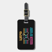 Laten we het uitspelen - Retrostijl Bagagelabel (Voorkant verticaal)