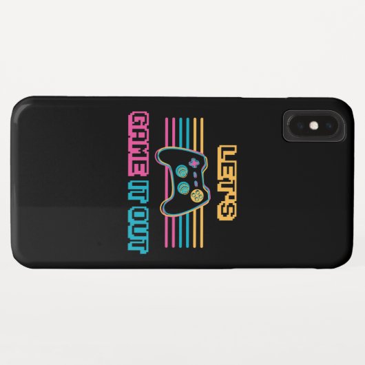Laten we het uitspelen - Retrostijl Case-Mate iPhone Case (Achterkant (horizontaal))