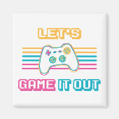 Laten we het uitspelen - Retrostijl Magneet (Voorkant)