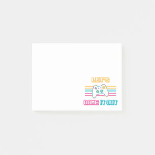 Laten we het uitspelen - Retrostijl Post-it® Notes