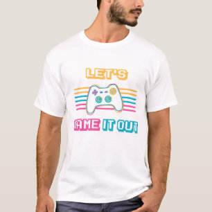 Laten we het uitspelen - Retrostijl T-shirt