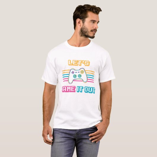 Laten we het uitspelen - Retrostijl T-shirt (Voorkant volledig)