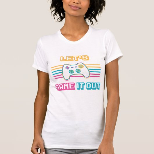 Laten we het uitspelen - Retrostijl T-shirt (Voorkant)