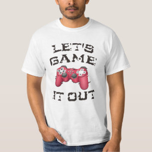 Laten we het uitspelen t-shirt