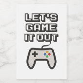 Laten we het uitspelen voedselcontainer etiket (Enkel label)